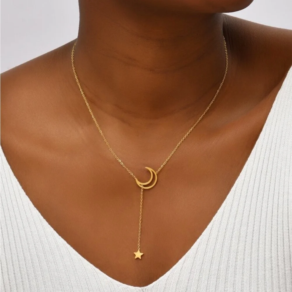 Crescent Moon Necklace #1708 - Picture 1 of 3